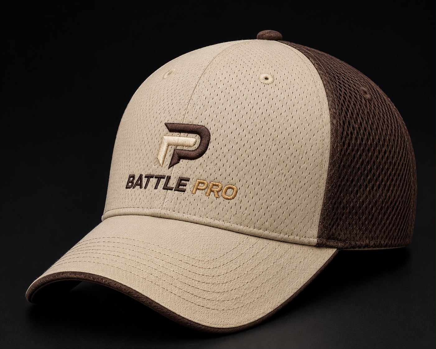 Tan & Brown Trucker Cap