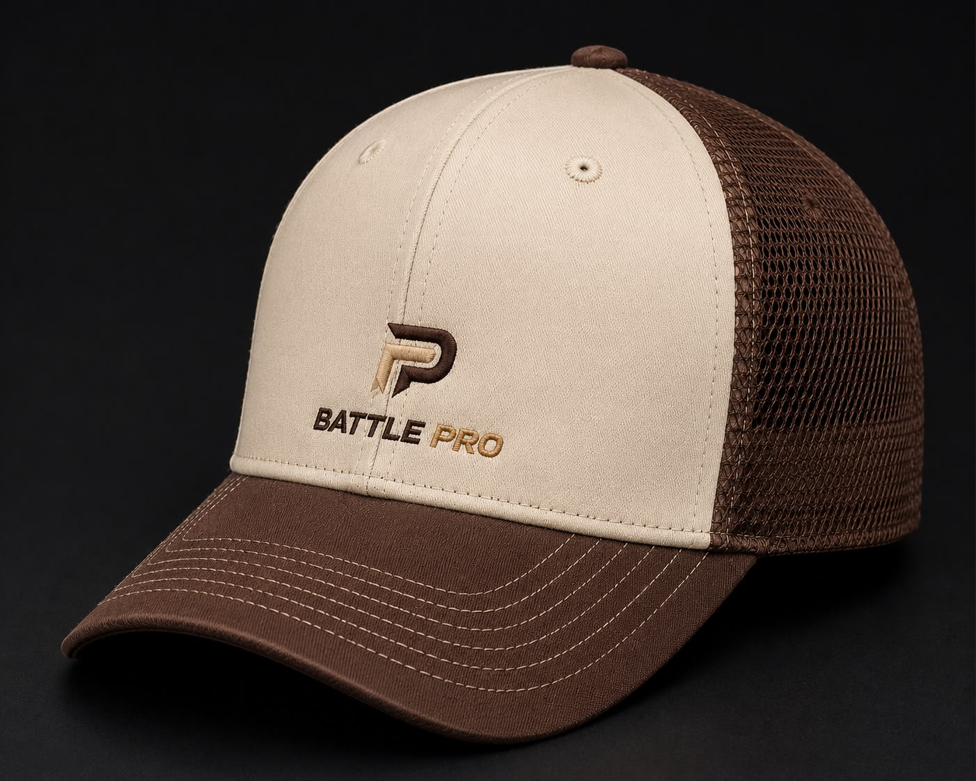 Sand & Brown Trucker Cap