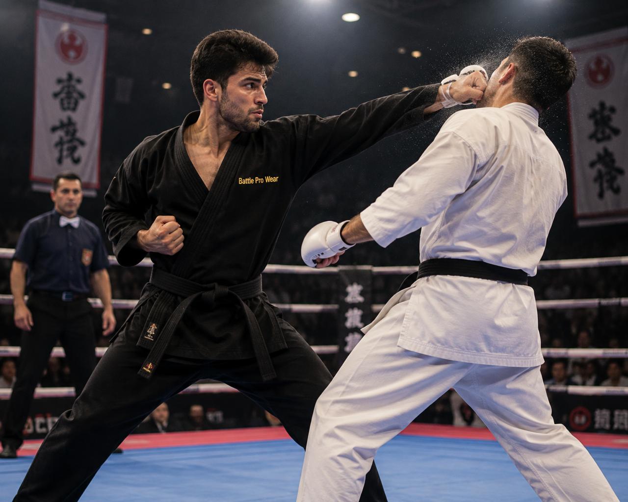 Battle Pro Karate Gi in Competition