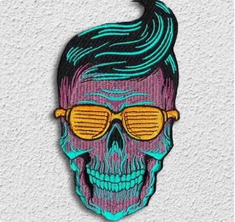 Neon Skull Patch